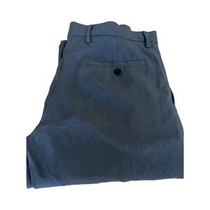 PERRY ELLIS Mens Gray Straight Leg,‎ Stretch, Slim Fit Pants 32x30